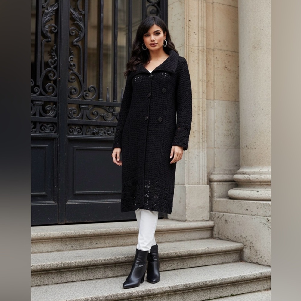 Diane Von Furstenberg Black Sweater Cardigan
